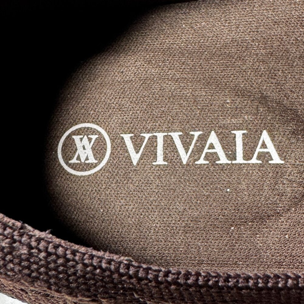 Like new VIVAIA Margot Brown Square Toe V-Cut Knit Flats EU 38.5 / US 7.5 - Picture 5 of 12